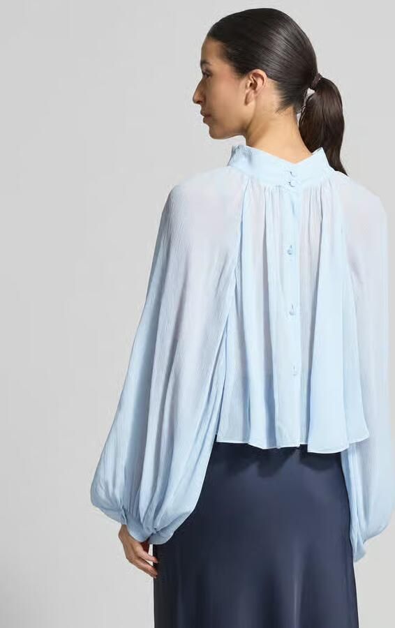 MAX&Co. Loose fit blouse met lange mouwen van pure viscose model 'AFFETTO'