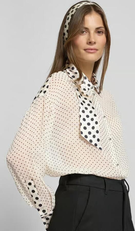 MAX&Co. Loose fit overhemdblouse van pure zijde model 'ACUME'