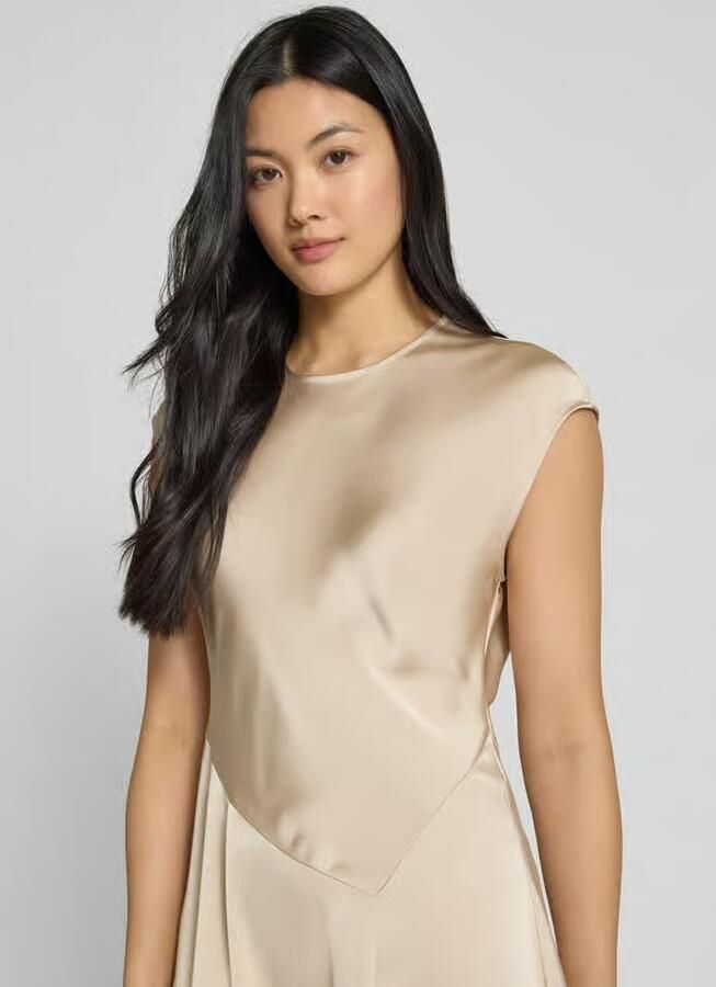 MAX&Co. Midi-jurk met kapmouwen model 'LEGUME'