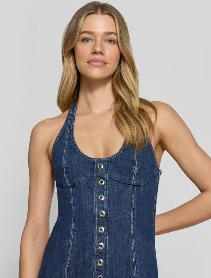 MAX&Co. Mini-jeansjurk van puur katoen model 'LONCIA'