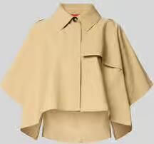 MAX&Co. Oversized poncho van puur katoen Model 'EUFORICO'