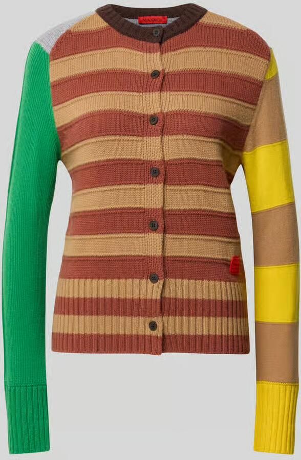 MAX&Co. Pullover van wol met labelpatch
