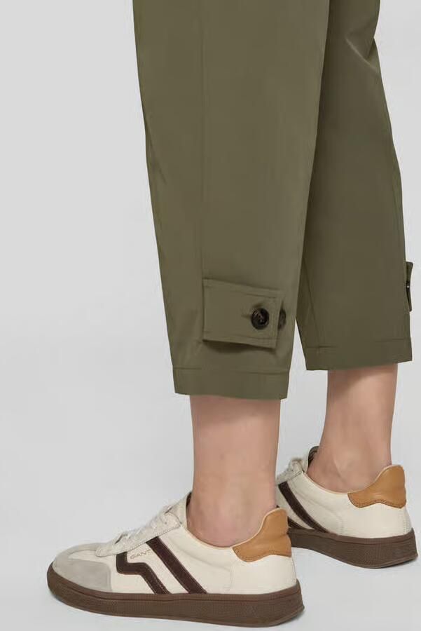 MAX&Co. Regular fit bandplooibroek met riem model 'PISTOIA'