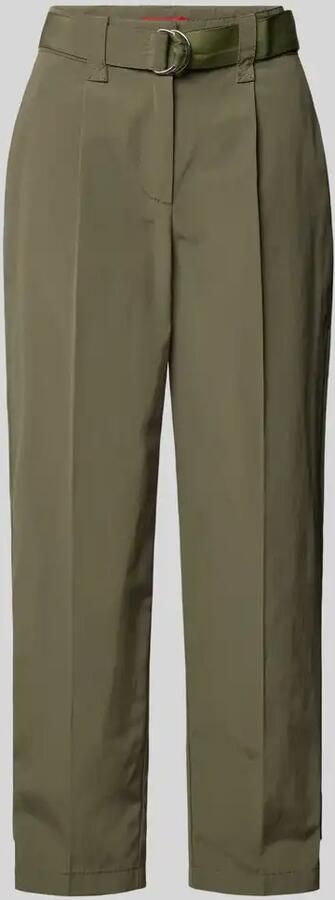 MAX&Co. Regular fit bandplooibroek met riem model 'PISTOIA' - Foto 2