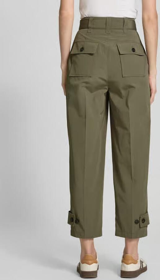 MAX&Co. Regular fit bandplooibroek met riem model 'PISTOIA' - Foto 3