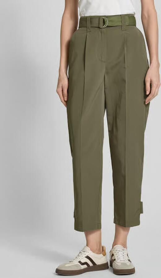 MAX&Co. Regular fit bandplooibroek met riem model 'PISTOIA' - Foto 2