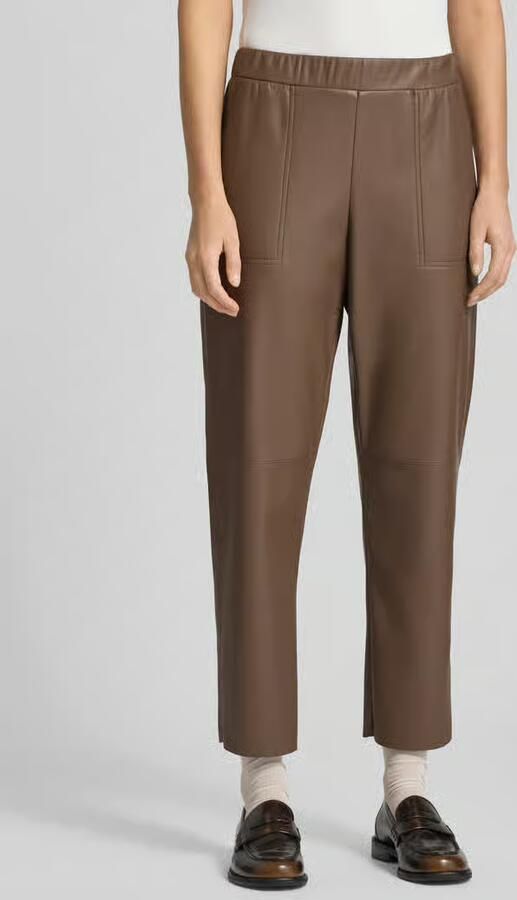 MAX&Co. Regular fit broek in leerlook met steekzakken opzij model 'CREATIVO' - Foto 2