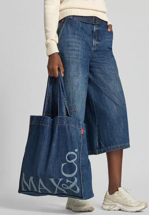 MAX&Co. regular fit culotte van katoenmix met viscose model 'EPOCHE'