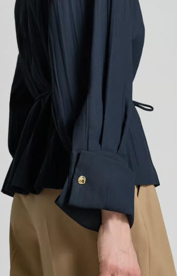 MAX&Co. regular fit jack van lichte plissé model 'AGITARE'