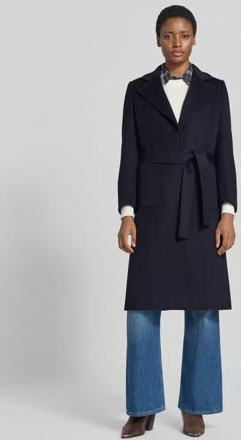 MAX&Co. Regular fit lange wollen jas met reverskraag model 'RUNAWAY' - Foto 4