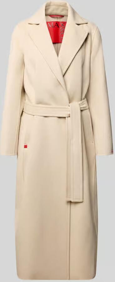 MAX&Co. Regular fit lange jas van zuivere scheerwol model 'LONGRUND'