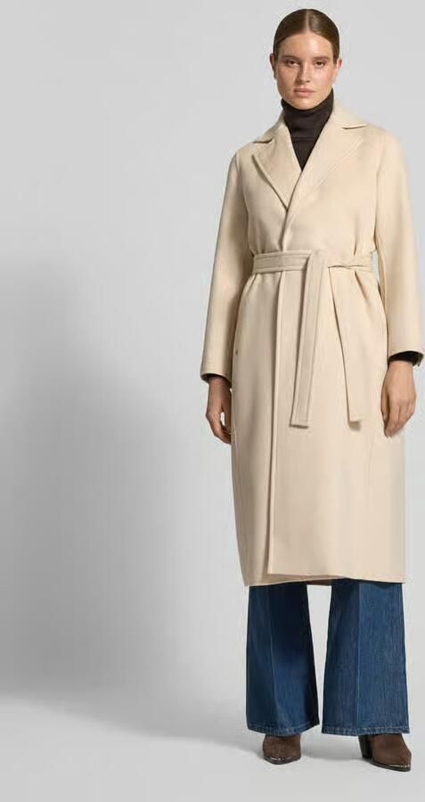 MAX&Co. Regular fit lange jas van zuivere scheerwol model 'LONGRUND' - Foto 3
