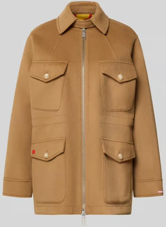 MAX&Co. Regular fit lange wollen jas van zuivere scheerwol model 'LEVA'