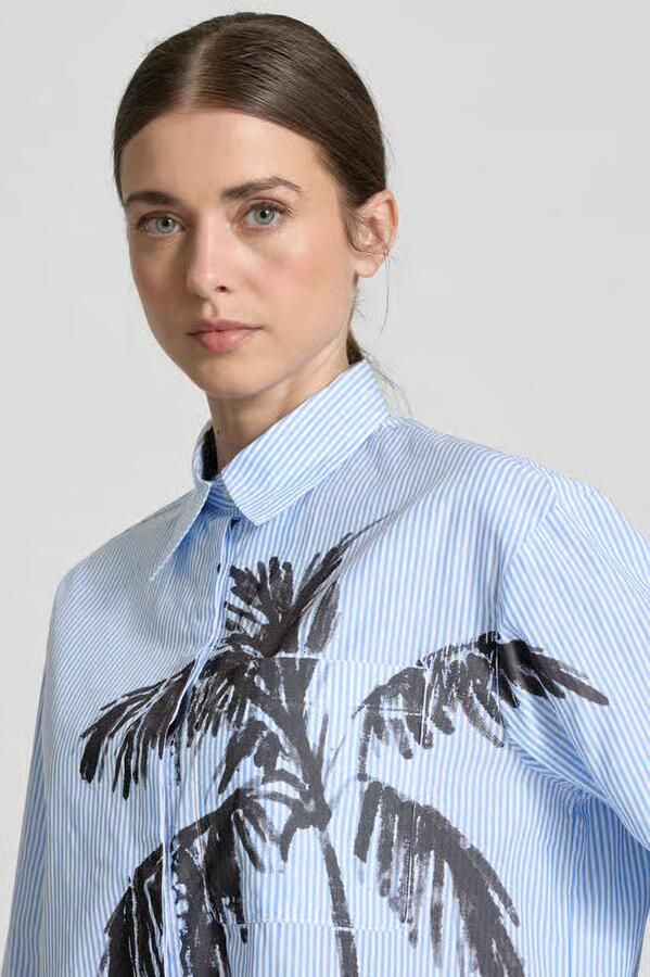 MAX&Co. Regular fit overhemdblouse met borstzak model 'LAMBERT'