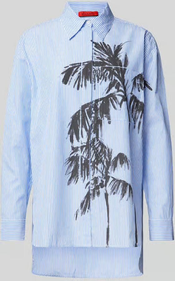 MAX&Co. Regular fit overhemdblouse met borstzak model 'LAMBERT' - Foto 2