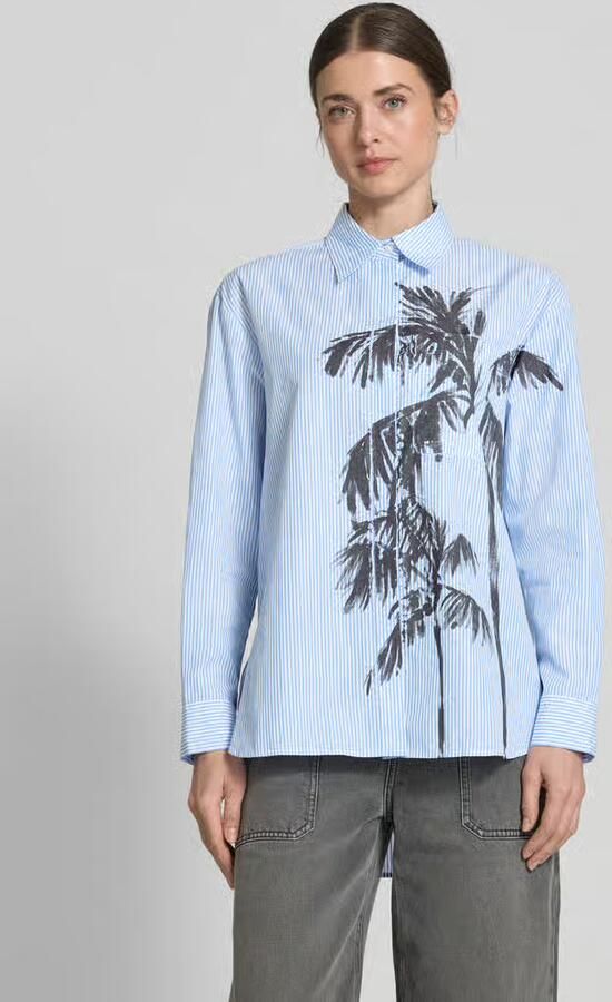 MAX&Co. Regular fit overhemdblouse met borstzak model 'LAMBERT' - Foto 4