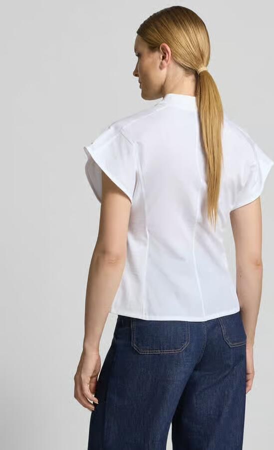 MAX&Co. regular fit T-shirt van mix van katoen en linnen model 'PESI' - Foto 3