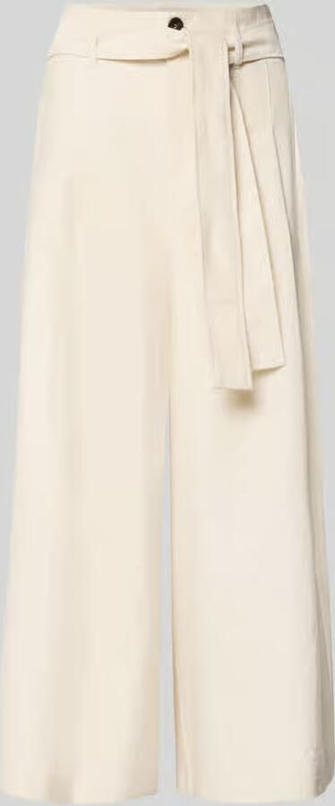 MAX&Co. Regular fit wijde broek met strikceintuur model 'LEGENDA'