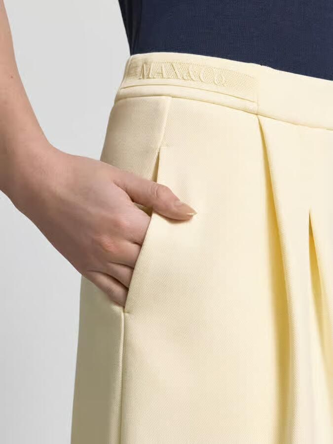 MAX&Co. regular fit wijdte broek van katoenmix model 'ACANTO'