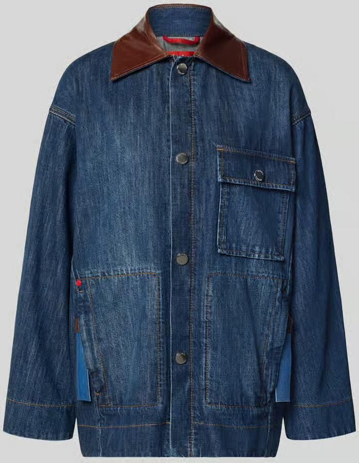 MAX&Co. relaxed fit jeansjack van katoenmix model 'PELOTA'