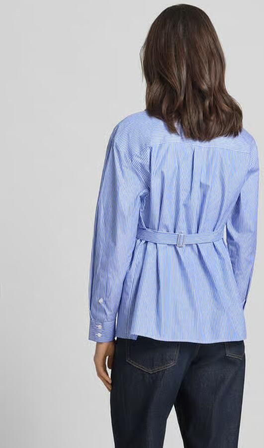 MAX&Co. shaped fit blouse met lange mouwen van puur katoen model 'LEBBRO' - Foto 4