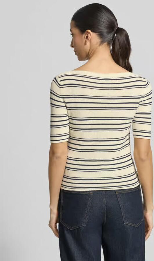 MAX&Co. slim fit gebreide pullover van katoenmix model 'PASATTA'