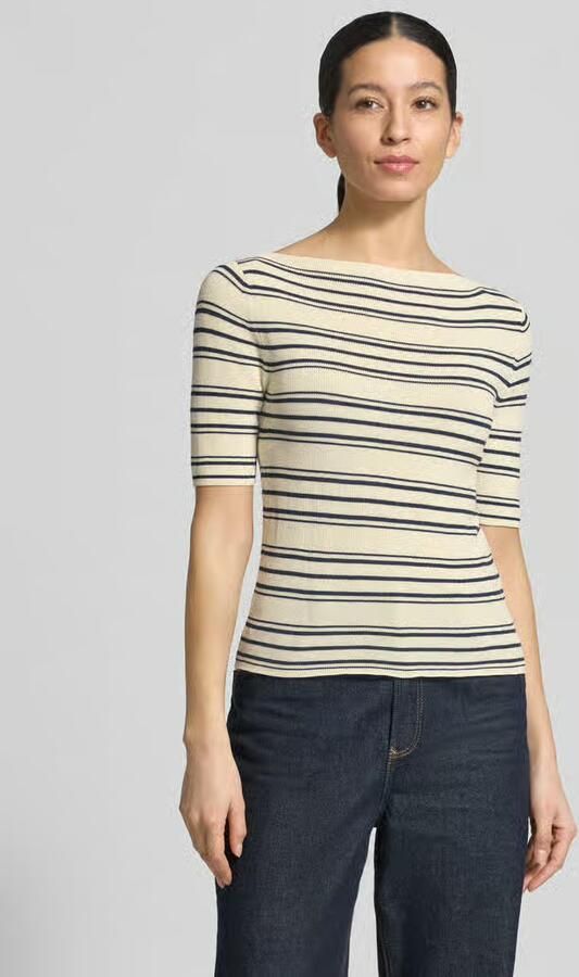 MAX&Co. slim fit gebreide pullover van katoenmix model 'PASATTA' - Foto 4