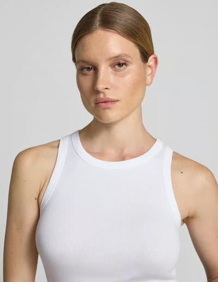 MAX&Co. slim fit tank top van katoenmix model 'FRAGOLA'