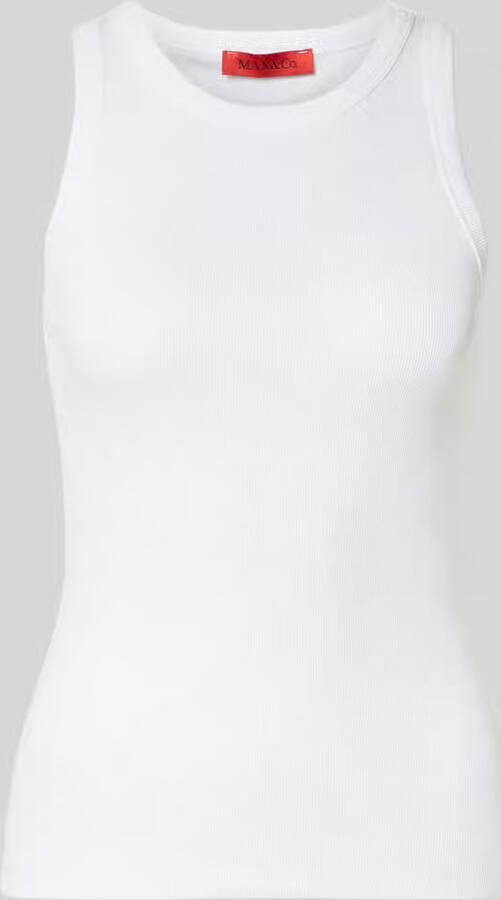 MAX&Co. slim fit tank top van katoenmix model 'FRAGOLA' - Foto 2