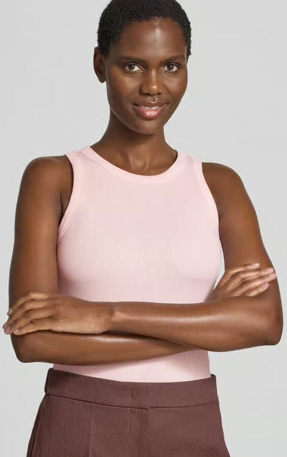 MAX&Co. slim fit tank top van katoenmix model 'FRAGOLA'