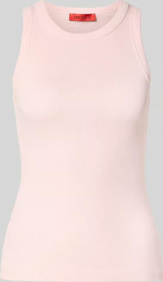 MAX&Co. slim fit tank top van katoenmix model 'FRAGOLA' - Foto 2