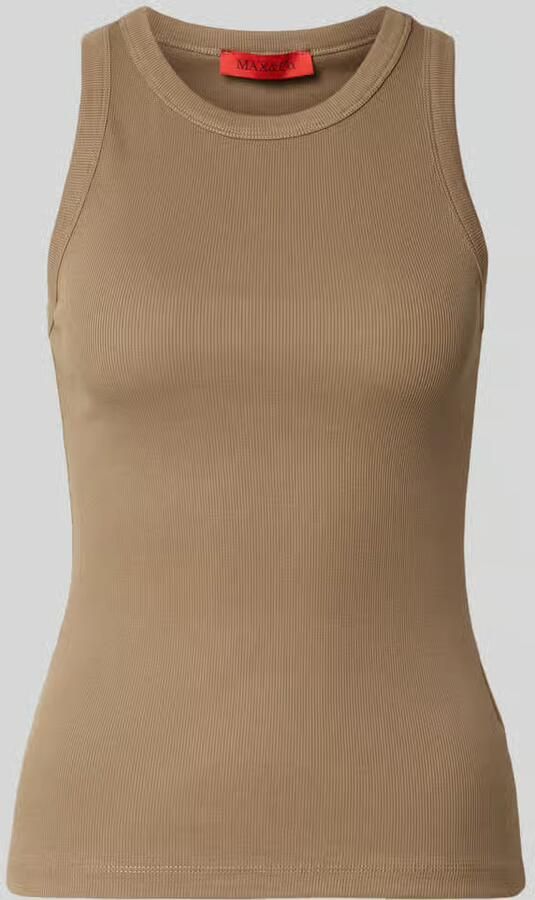 MAX&Co. slim fit tank top van katoenmix model 'FRAGOLA' - Foto 2