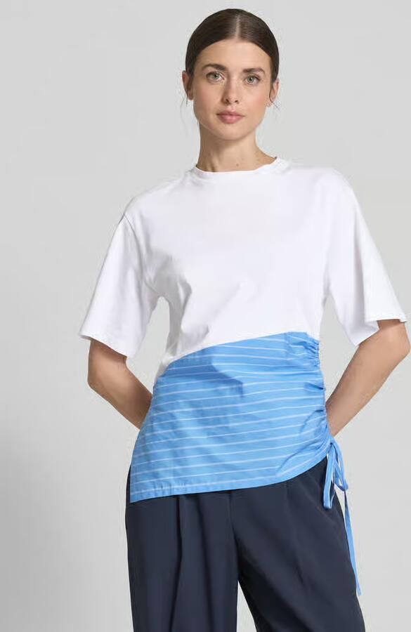MAX&Co. T-shirt met plooien opzij model 'BREST' - Foto 3