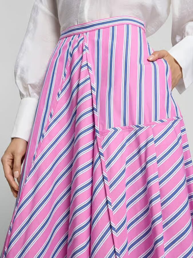 MAX&Co. Uitlopende maxi-rok van puur katoen model 'TEQUILA' - Foto 2