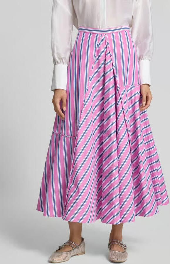 MAX&Co. Uitlopende maxi-rok van puur katoen model 'TEQUILA' - Foto 3