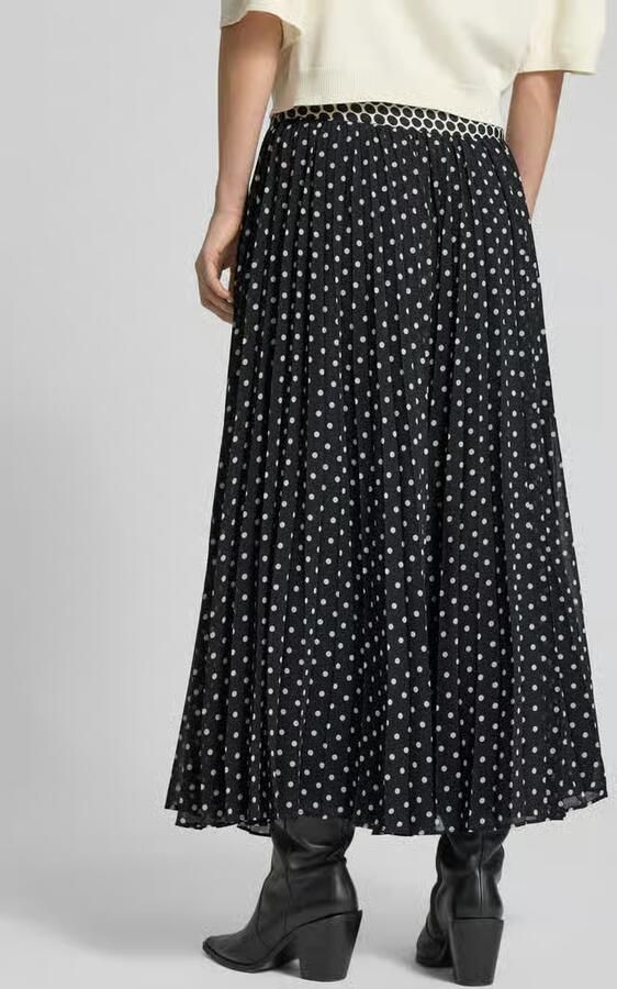 MAX&Co. Uitlopende Midi-rok met All-over motief