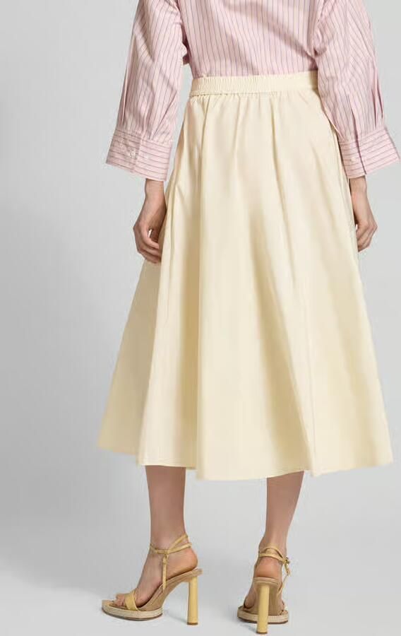 MAX&Co. Uitlopende midi-rok met elastische band model 'BEVANDA'