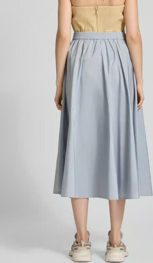 MAX&Co. Uitlopende midi-rok met elastische band model 'BEVANDA'