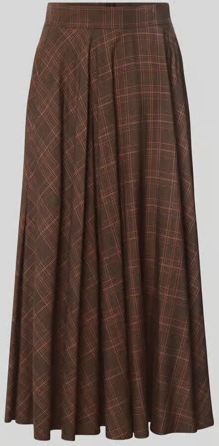 MAX&Co. Uitlopende midi-rok van zuivere viscose model 'MICIO'