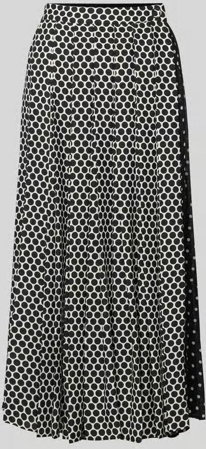 MAX&Co. Uitlopende midirok met all-over motief - Foto 2