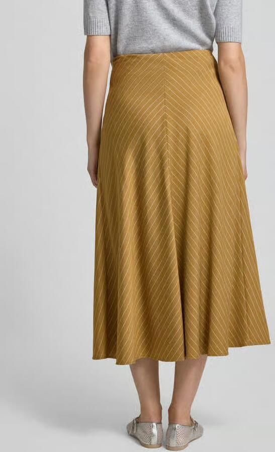 MAX&Co. Uitlopende midirok van viscosemix model 'TRUDY'