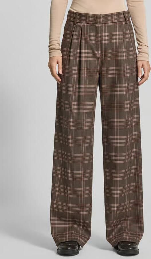 MAX&Co. Wide leg broek van scheerwolmix met viscose model 'VALZER' - Foto 3