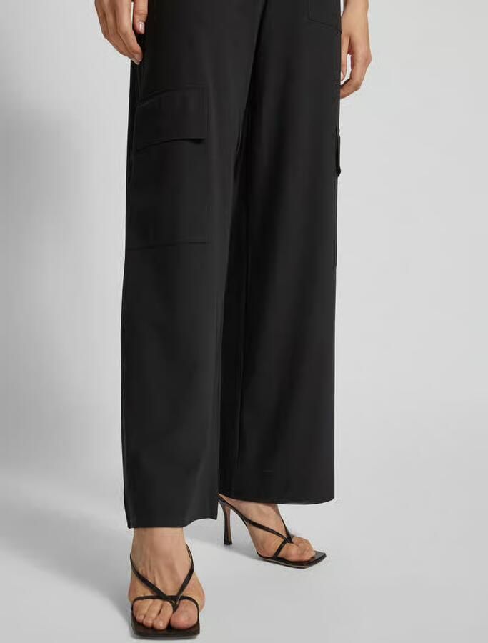 MAX&Co. Wide leg cargobroek met elastische band model 'Leonida'