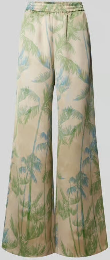 MAX&Co. Wide leg stoffen broek met elastische band model 'ACRUX' - Foto 2