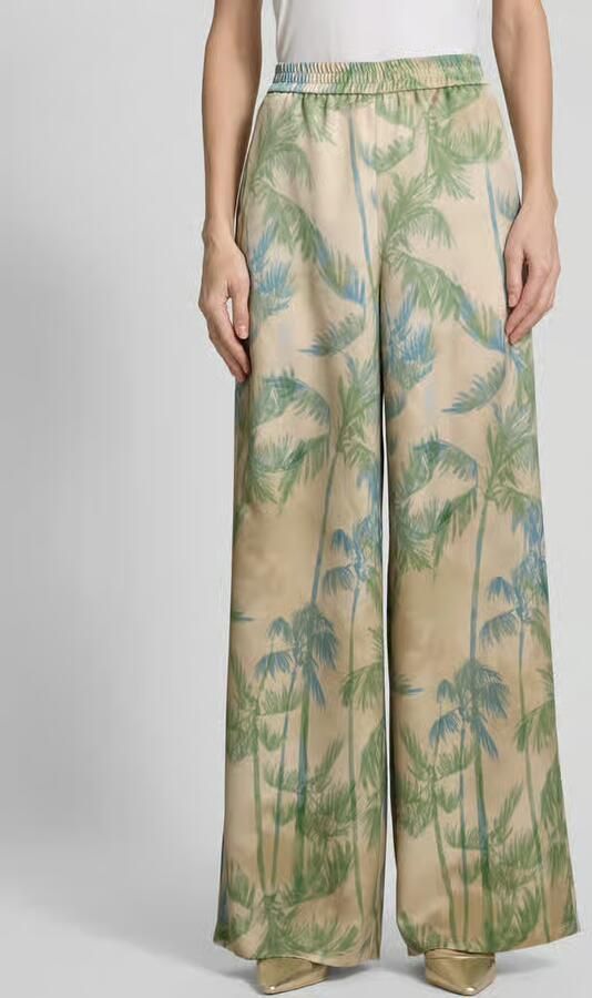 MAX&Co. Wide leg stoffen broek met elastische band model 'ACRUX' - Foto 3