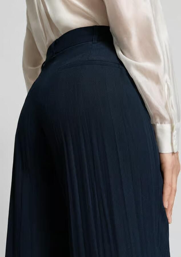MAX&Co. Wide leg stoffen broek met riemlusjes