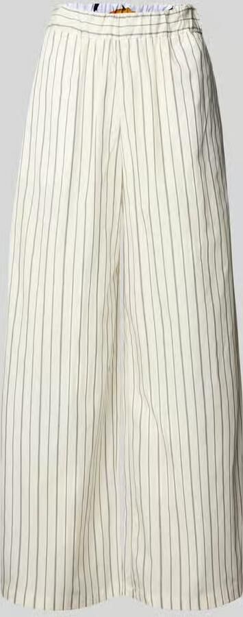 MAX&Co. Wide leg stoffen broek met steekzakken model 'GITANE'