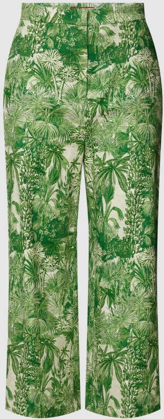 Max Mara Studio Broek met all-over motief model 'CALERNO'