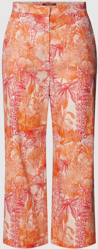 Max Mara Studio Broek met all-over motief model 'CALERNO'