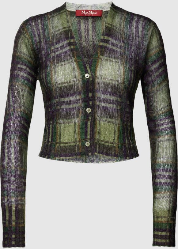 Max Mara Studio Gebreid jack met all-over motief model 'BIAVO'